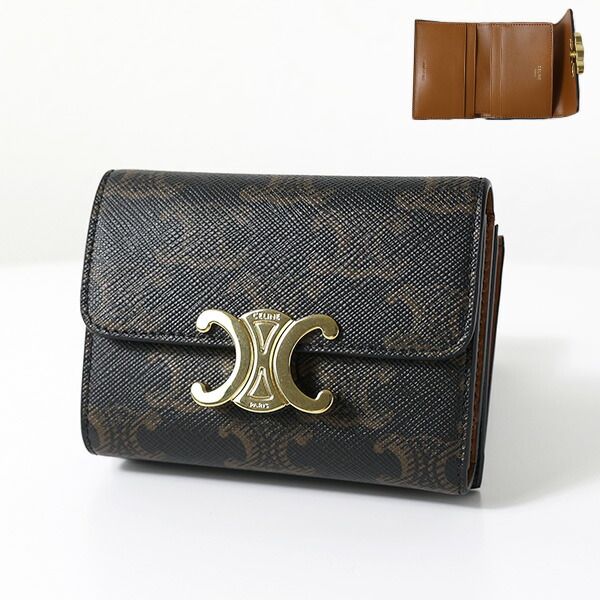楽天市場】CELINE セリーヌ COMPACT WALLET TRIOMPHE CANVAS