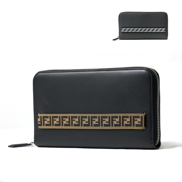 楽天市場】FENDI フェンディ FF Logo Zip Around Wallet 7M0276 A8VC