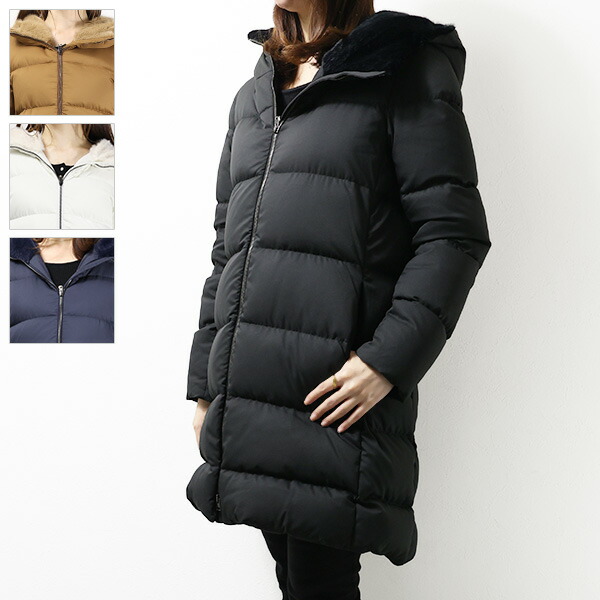 楽天市場】HERNO ヘルノ A-Shape Fur Down Jacket ダウンジャケット A