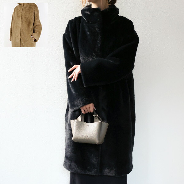 楽天市場】HERNO ヘルノ ファーコート Eco Fur Long Coat GC000491D