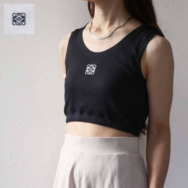 楽天市場】LOEWE ロエベ タンクトップ Anagram Logo Cropped Tank Top