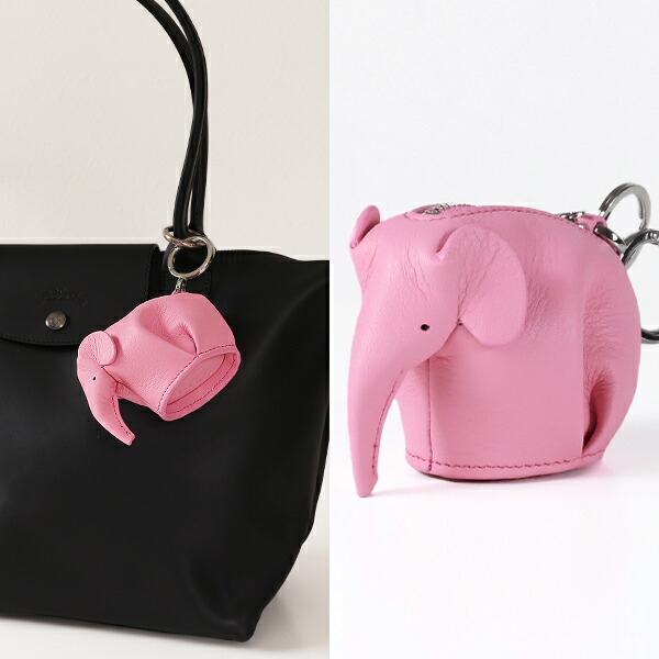 楽天市場】LOEWE ロエベ チャーム Elephant Leather Coin Purse Charm