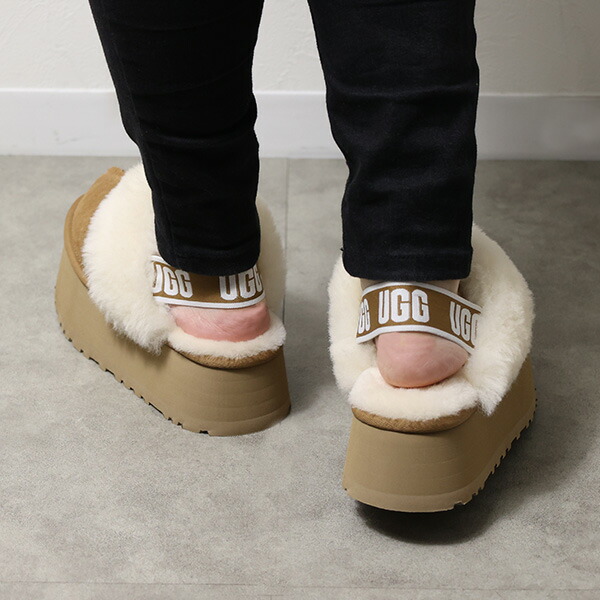 楽天市場】UGG アグ W FUNKETTE ファンケット スリッポン ムートン