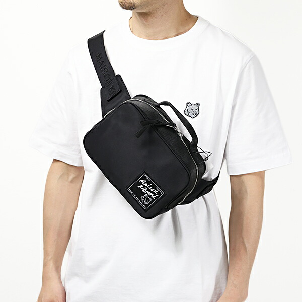 楽天市場】Maison Kitsune メゾンキツネ The Traveller Waist Bag