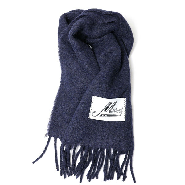 楽天市場】MARNI マルニ Alpaca Logo Scarf マフラー ストール