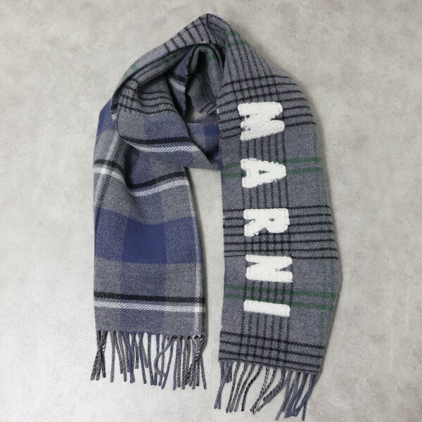 楽天市場】MARNI マルニ Double Check Wool Scarf ダブルチェック