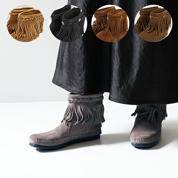 楽天市場】MINNETONKA ミネトンカ Hi Top Back Zip Boot ハイトップ