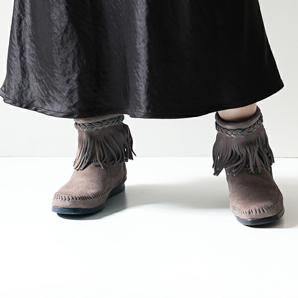楽天市場】MINNETONKA ミネトンカ Hi Top Back Zip Boot ハイトップ