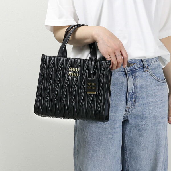 楽天市場】MIUMIU ミュウミュウ Matelasse Tote Bag トートバッグ