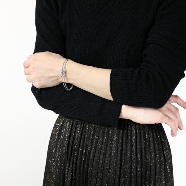 楽天市場】miumiu ミュウミュウ Crystal Logo Bracelet ブレスレット