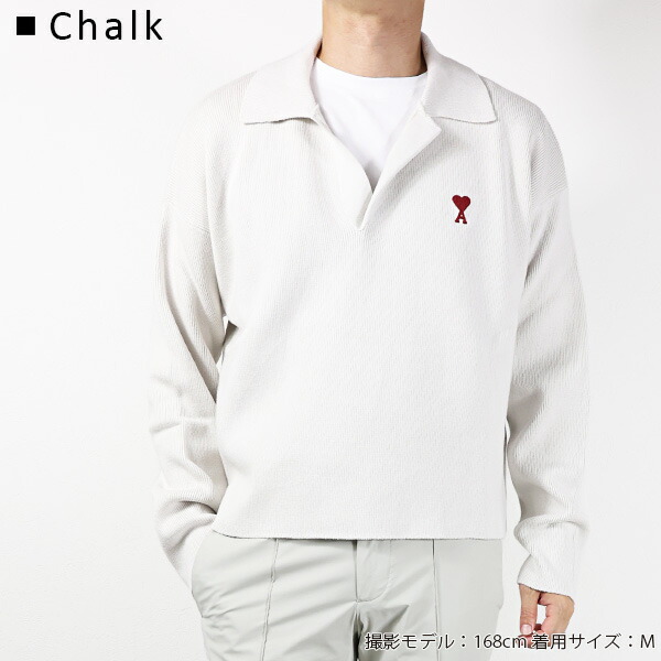 楽天市場】AMI PARIS アミ パリス ポロ ニット セーター Polo Long