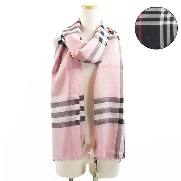 楽天市場】BURBERRY バーバリー Lightweight Check Scarf スカーフ