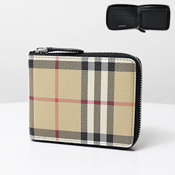 楽天市場】Burberry バーバリー Check Ziparound Wallet 二つ折り財布