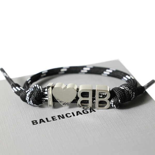 楽天市場】BALENCIAGA バレンシアガ ブレスレット I Love BB Bracelet