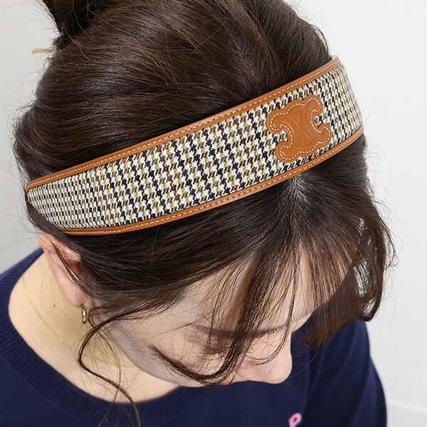 楽天市場】CELINE セリーヌ TRIOMPHE HAIRBAND ヘアバンド