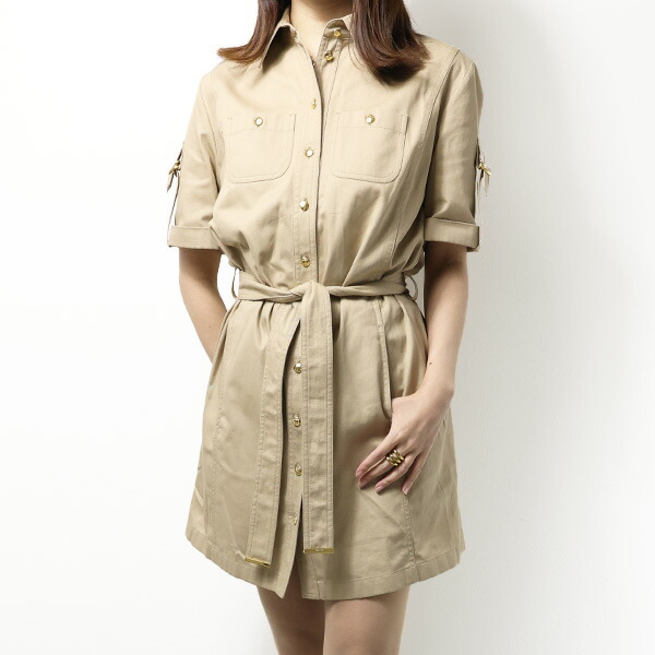 楽天市場】CELINE セリーヌ Cotton Twill Trapeze Mini Dress シャツ