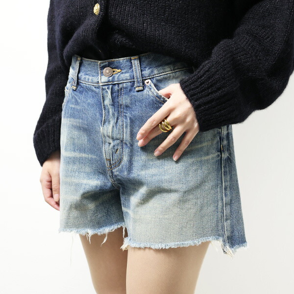 楽天市場】CELINE セリーヌ Wash Denim Skate Shorts ショートパンツ