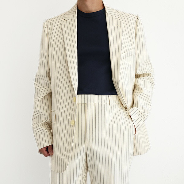 楽天市場】CELINE セリーヌ Striped Wool Classic Jacket ストライプ