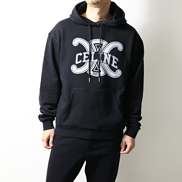 楽天市場】CELINE セリーヌ パーカー Logo Loose Hoodie RY0JH670Q