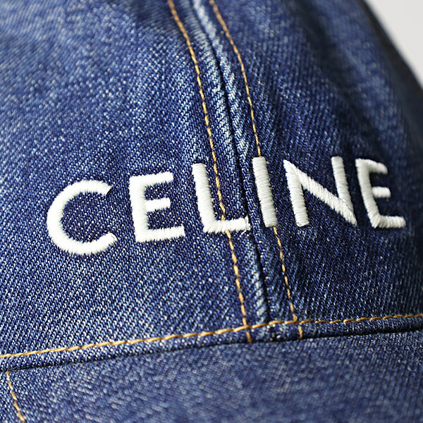 楽天市場】CELINE セリーヌ Denim Baseball Cap デニム ベースボール