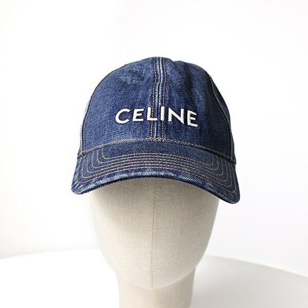 楽天市場】CELINE セリーヌ Denim Baseball Cap デニム ベースボール