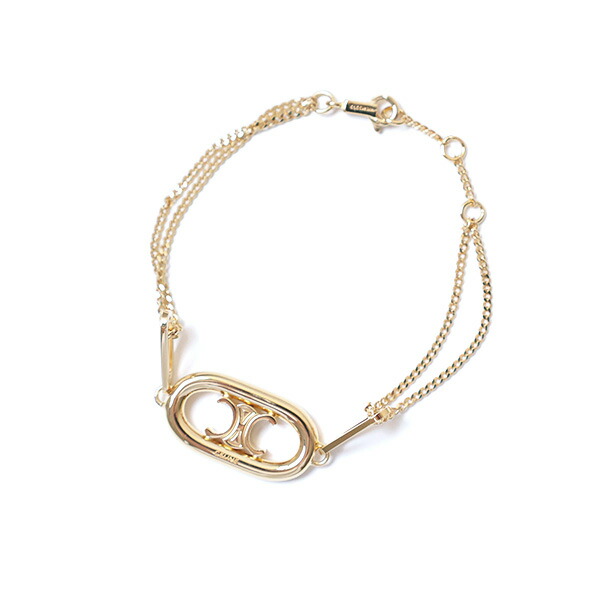 楽天市場】CELINE セリーヌ ブレスレット Triomphe Bracelet 46S906BRA
