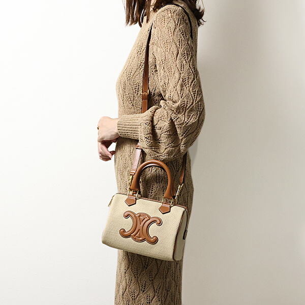 楽天市場】CELINE セリーヌ ハンドバッグ Cuir Small Boston Triomphe