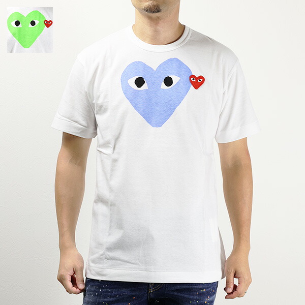 楽天市場】COMME des GARCONS コムデギャルソン Play Double Heart T