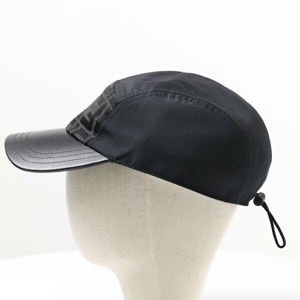 楽天市場】FENDI フェンディ Black Nylon Baseball Cap ベースボール
