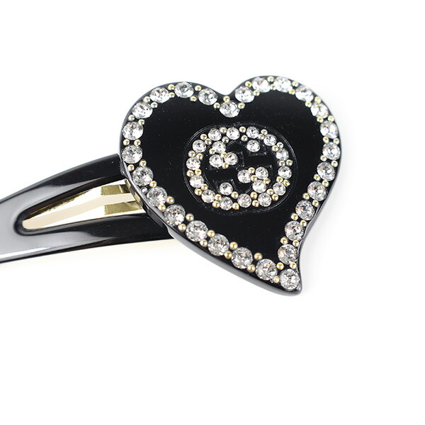 楽天市場】GUCCI グッチ Interlocking G Heart Hair Clip インター