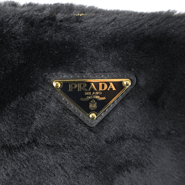 楽天市場】PRADA プラダ Shearling Tote Bag シアリング トートバッグ