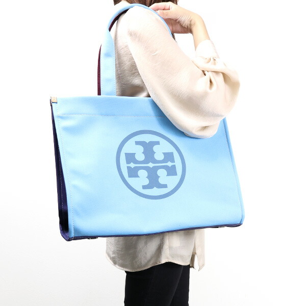 楽天市場】TORY BURCH トリーバーチ ELLA Color-Block Canvas Tote Bag
