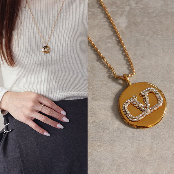 楽天市場】VALENTINO ヴァレンティノ LOGO NECKLACE ネックレス