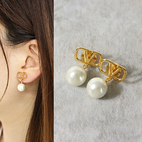 楽天市場】VALENTINO ヴァレンティノ Vlog pearl earrings ピアス