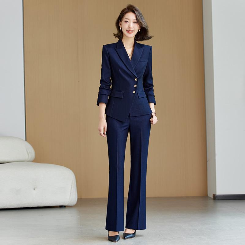 楽天市場】レディース パンツスーツ 上着 2点セット セットアップ