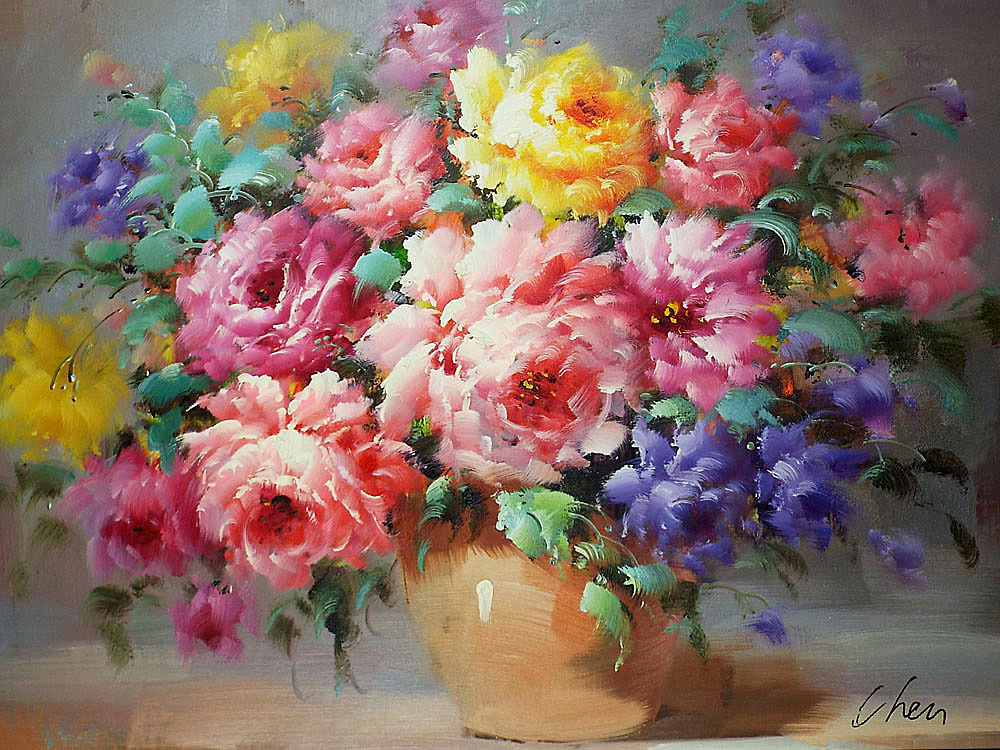 楽天市場】花の絵 絵画 油絵 アートパネル開業祝い 開院祝い「多彩な