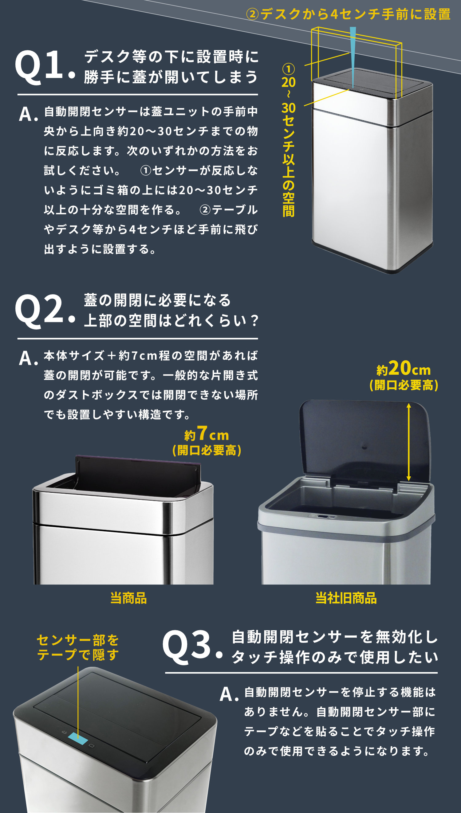 楽天市場】【楽天1位】センサー式 ステンレス ダストボックス オゾン