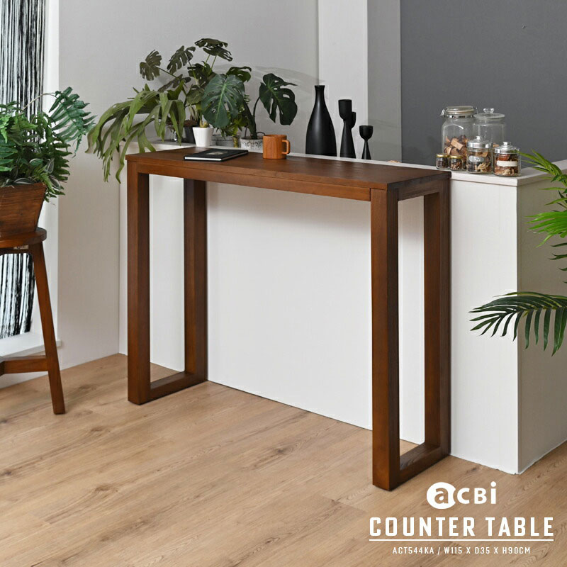 楽天市場】アジアン家具 カウンターテーブル 115cm幅 高さ90cm