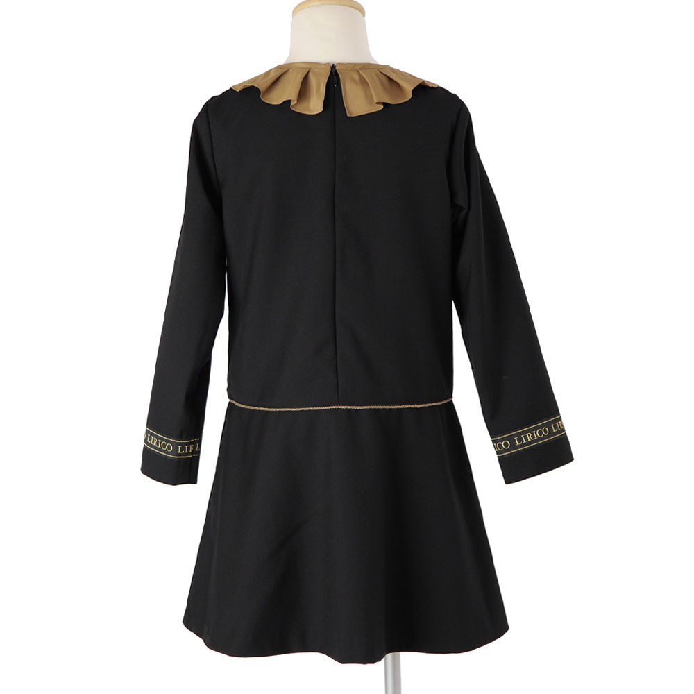 楽天市場】キッズウエア ゴールドライン切替 長袖ワンピース 120サイズ