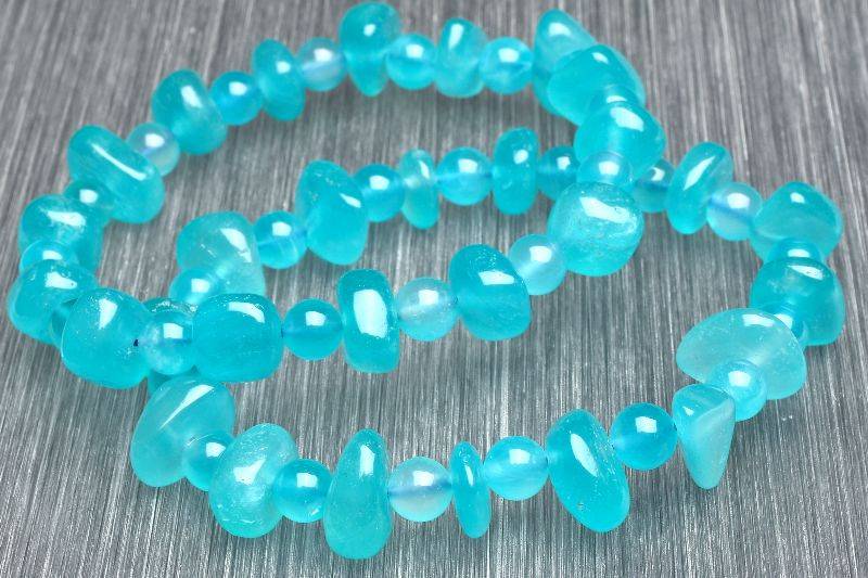 天然石 アマゾナイト ネックレス モザンビーク産 氷種 大玉