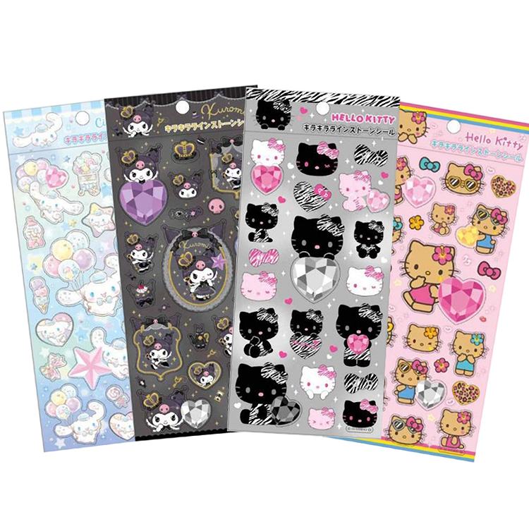 楽天市場】サンリオ キラキララインストーンシール 4点セット