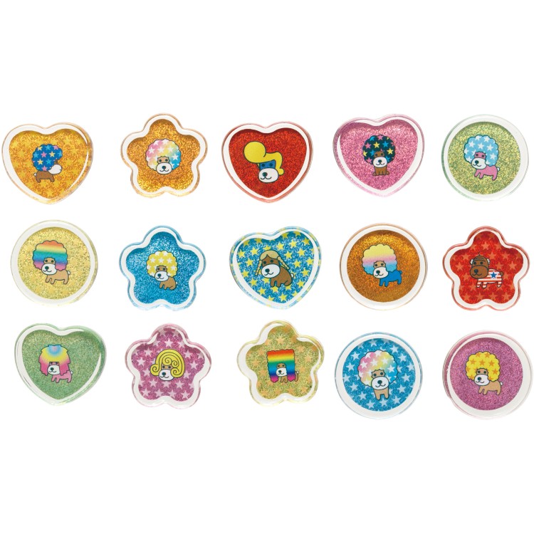 楽天市場】アフロ犬 シールビッツ シールコレクション おはじきシール