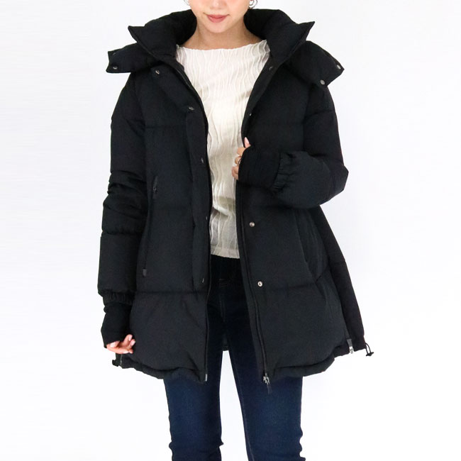 楽天市場】HERNO ヘルノ PI128DL 11106 9300/BLACK LAMINAR ラミナール