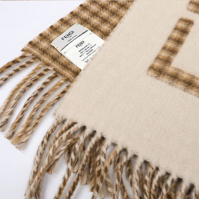 楽天市場】FENDI フェンディ FXT334 AHR1 カシミア混マフラー ストール