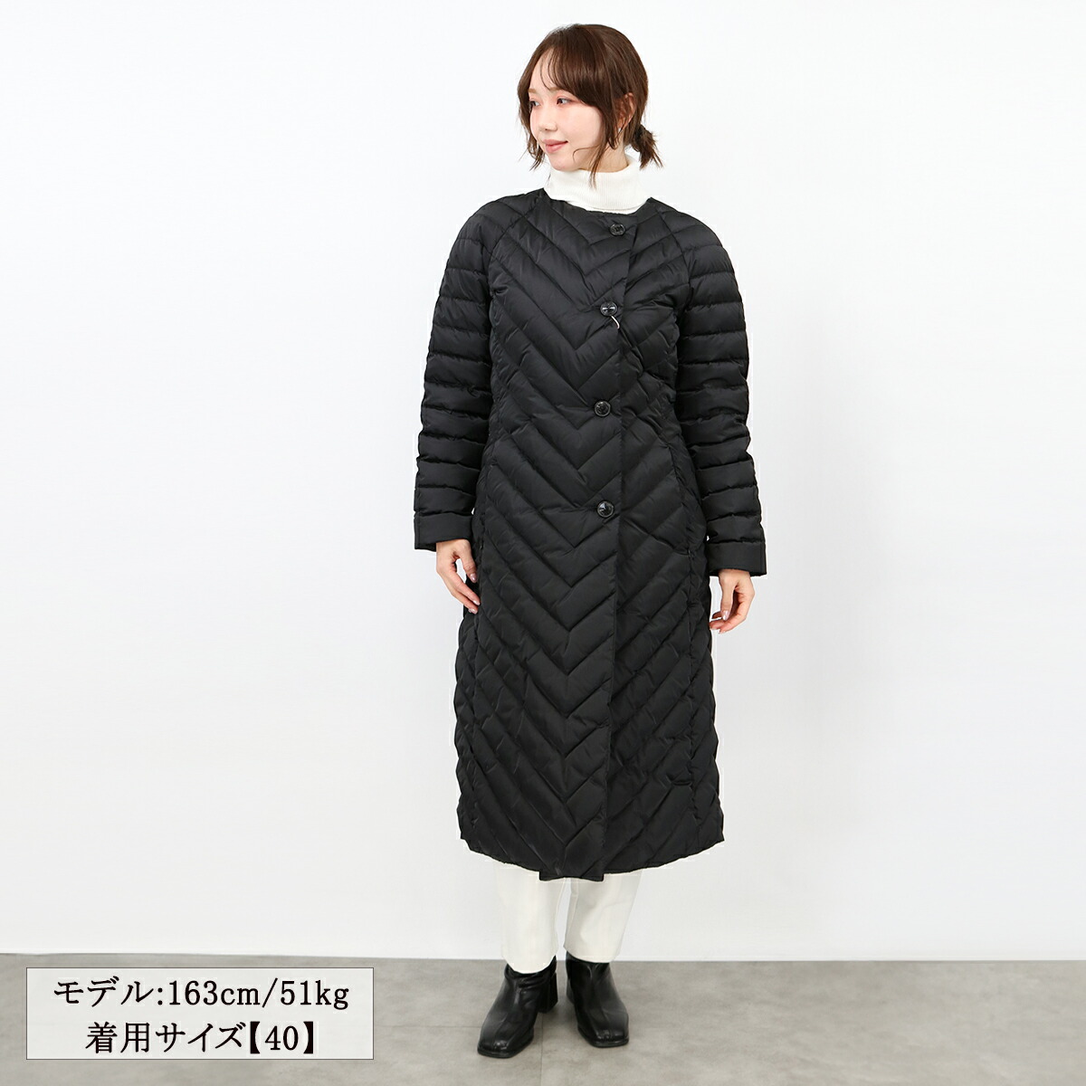 楽天市場】□HERNO ヘルノ ダウンコート PI002054D 9300/BLACK ダウン