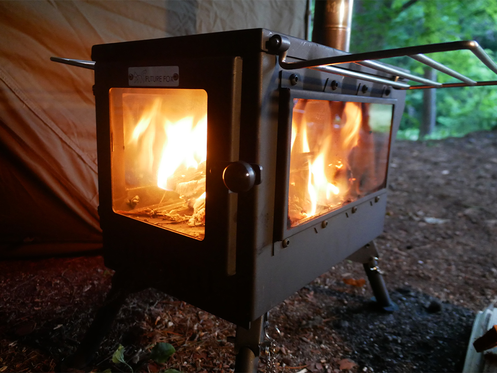楽天市場】FUTURE FOX 薪ストーブ 鉄製 暖炉 キャンプ ソロキャンプ