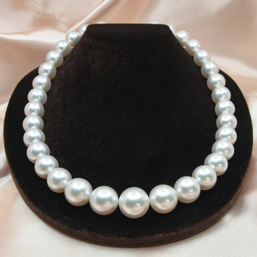 楽天市場】鑑別書付 15mm 白蝶真珠 ネックレス 保管専用ケース パール