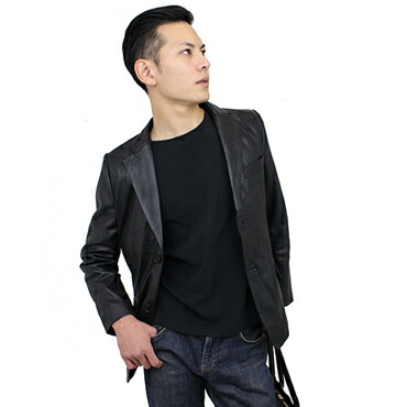 楽天市場】ラム革 テーラードジャケット S〜5L ラムスキン 羊革 本革