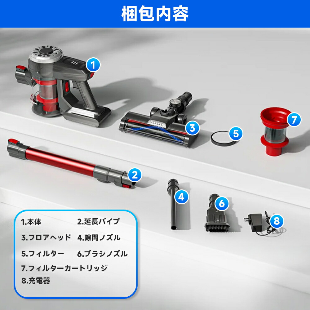 楽天市場】新生活応援・高コスパ 掃除機 コードレス モーター国内製