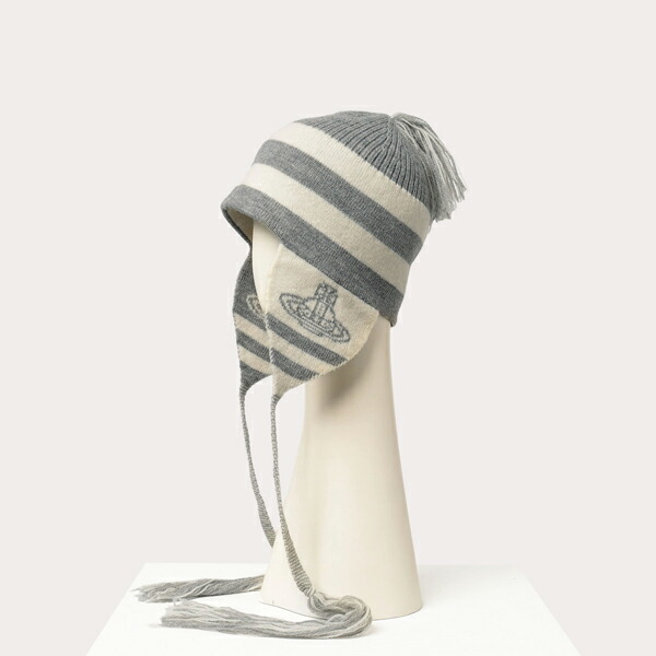 ヴィヴィアンウエストウッド ウール 耳付きニット帽 フリンジ 希少